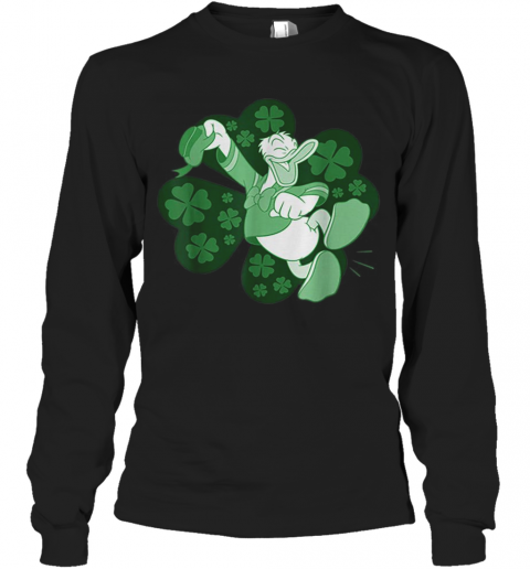 Disney Mickey And Friends St. Patrick'S Day Donald Duck T-Shirt Long Sleeved T-shirt 