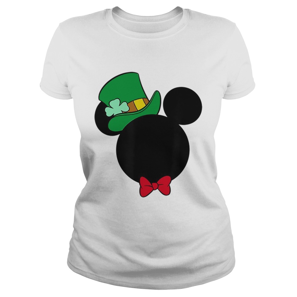 Disney Mickey Mouse Icon St Patricks Day Irish Classic Ladies