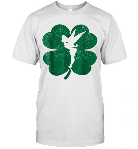 Disney Tinker Bell Green Shamrock St. Patrick'S Day T-Shirt