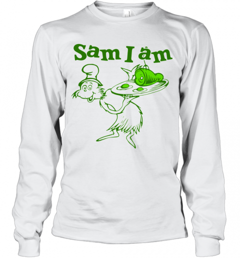Dr Seuss Sam I Am Green Eggs And Ham T-Shirt Long Sleeved T-shirt 