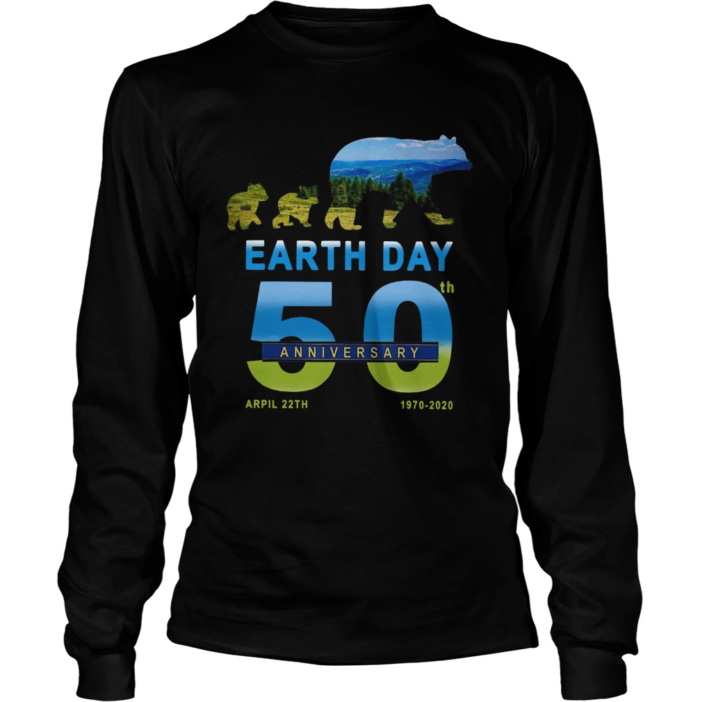 Earth Day 50th Anniversary 2020 Bear Long Sleeve