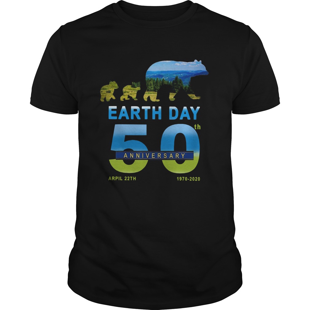 Earth Day 50th Anniversary 2020 Bear shirt
