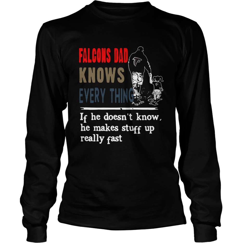Falcons knows everything if he doesnt know he make stuff up really fast Long Sleeve
