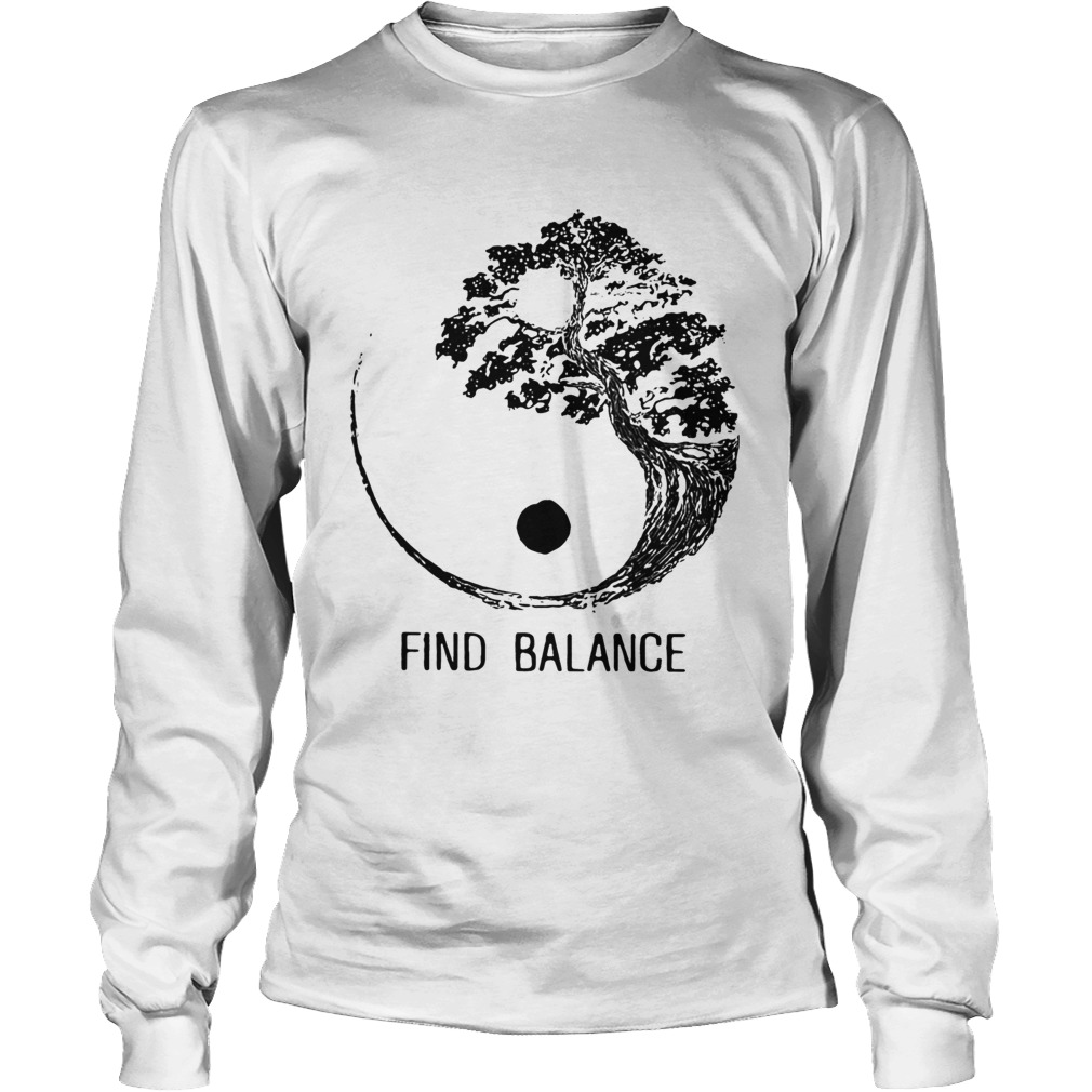 Find Balance Yin Yang Bonsai Tree Japanese Long Sleeve