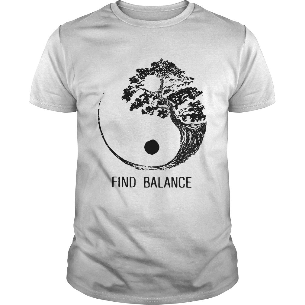 Find Balance Yin Yang Bonsai Tree Japanese shirt