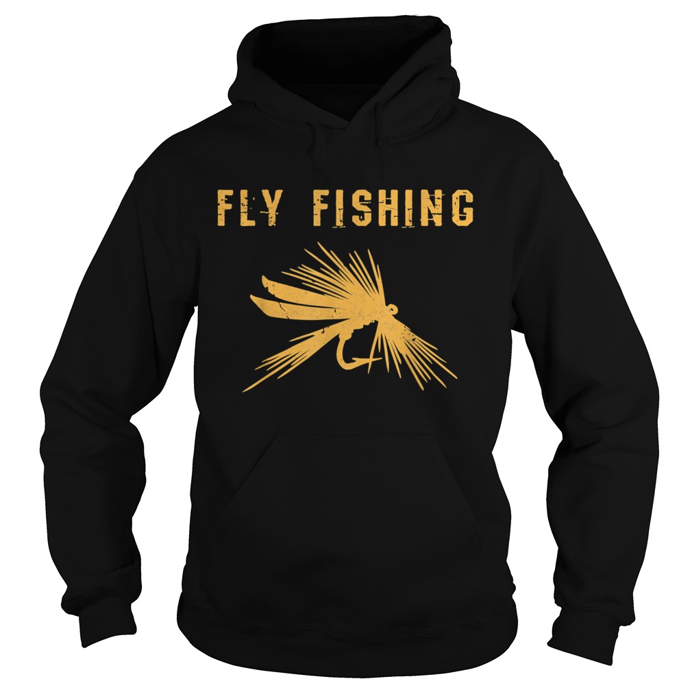 Fliegenfischen Geschenk Angler Fly Fishing mit Fliege Herren Hoodie