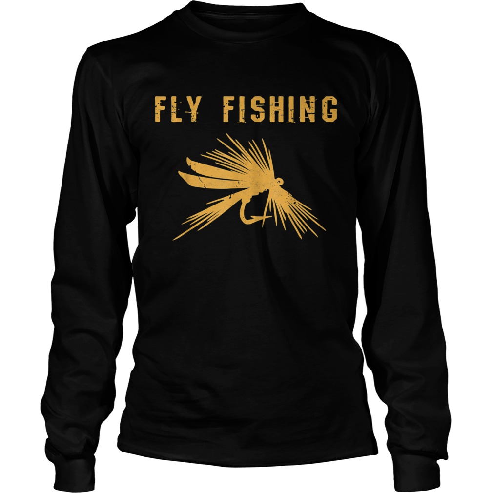 Fliegenfischen Geschenk Angler Fly Fishing mit Fliege Herren Long Sleeve
