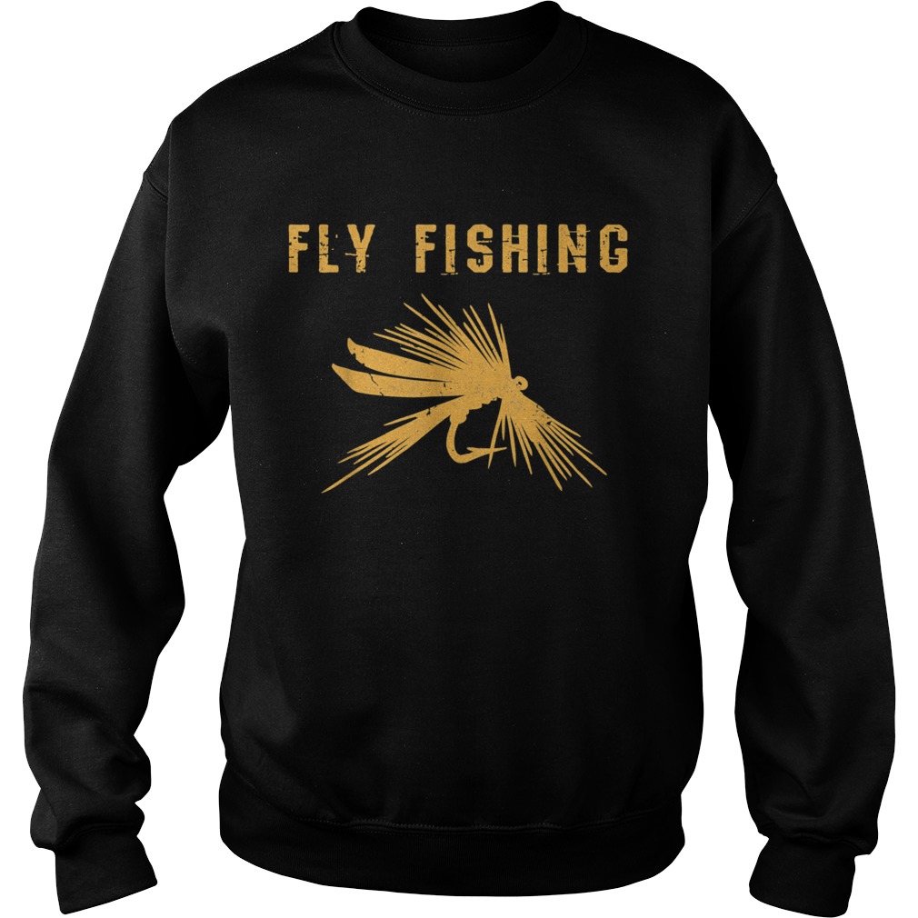 Fliegenfischen Geschenk Angler Fly Fishing mit Fliege Herren Sweatshirt