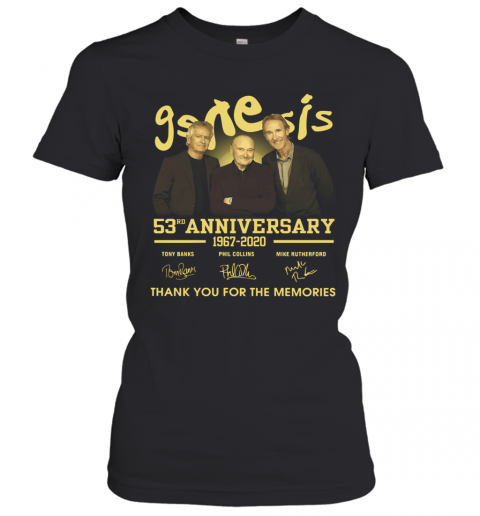 Genesis 53Rd Anniversary 1967 2020 Thank You For The Memories Signatures T-Shirt Classic Women's T-shirt