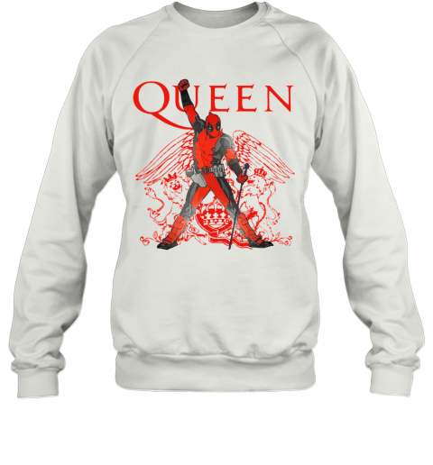 Good Deadpool Freddie Mercury Queen We Are The Champions T-Shirt Unisex Sweatshirt