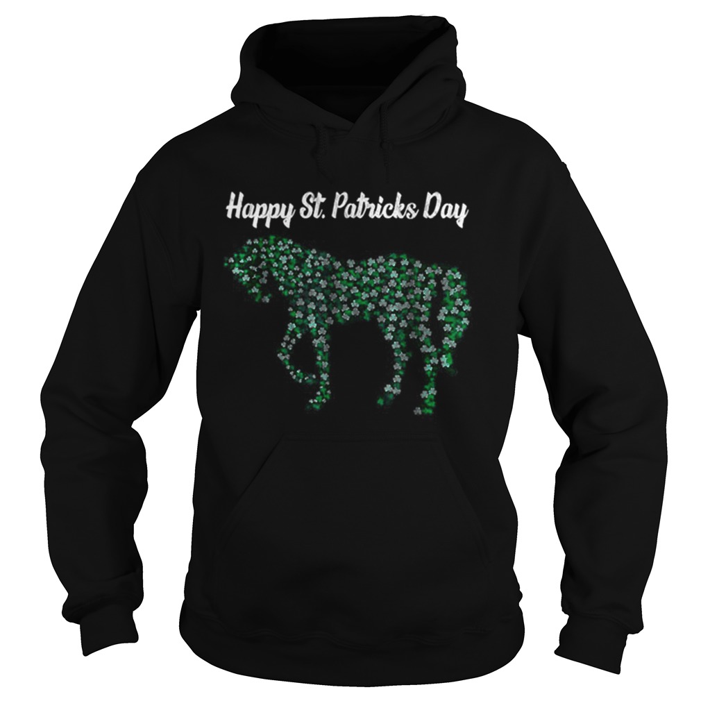 Great Horse Shamrock Horse Riding Lover St Patricks Day Hoodie