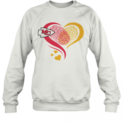 Heart Fingerprint Kansa City Chief T-Shirt Unisex Sweatshirt