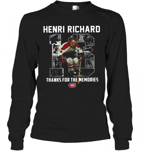 Henri Richard 16 Thanks For Time The Memories T-Shirt Long Sleeved T-shirt 