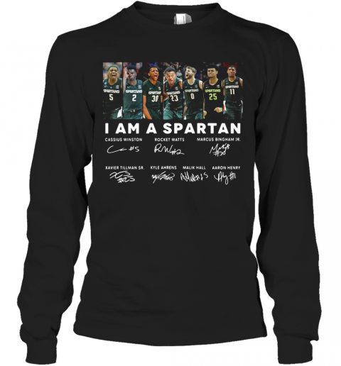 I Am A Spartan Signatures T-Shirt Long Sleeved T-shirt 