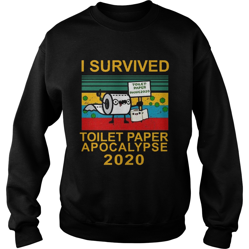 I Survived Toilet Paper Apocalypse Vitage Sweatshirt