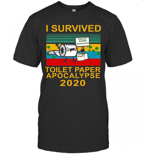 I Survived Toilet Paper Apocalypse Vitage T-Shirt