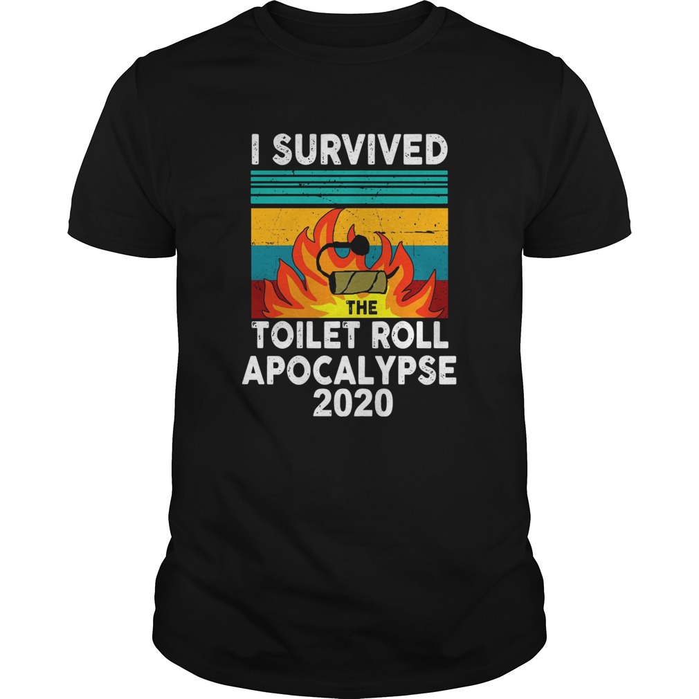 I survived the fire toilet paper apocalypse 2020 vintage shirt