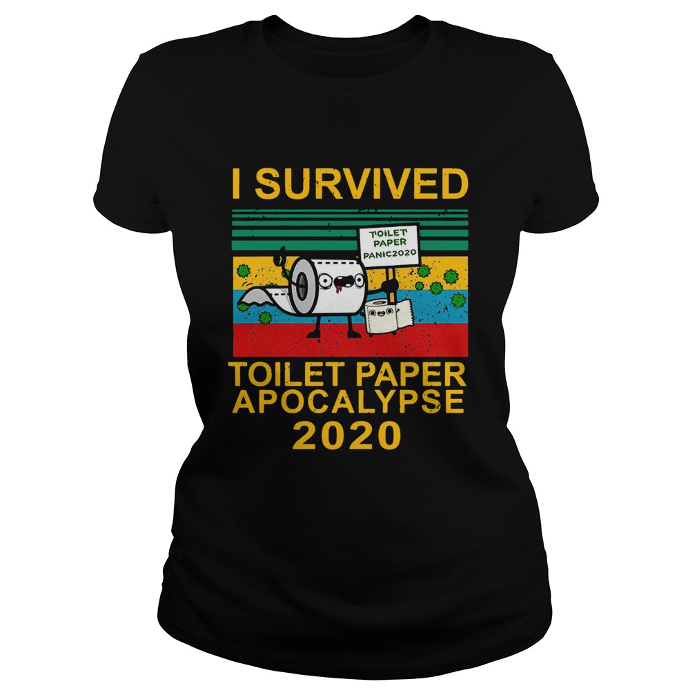 I survived toilet paper apocalypse 2020 vintage Classic Ladies