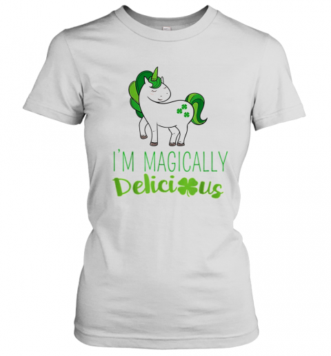 I'M Magically Delicious Unicorn St. Patrick'S Day T-Shirt Classic Women's T-shirt