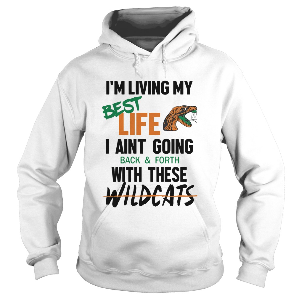 Im living my best life I aint going back and forth with these wildcats Hoodie