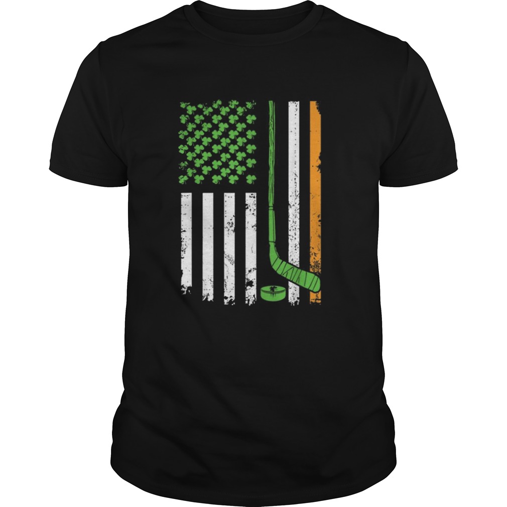 Irish American Hockey Flag Hockey St Patricks shirt