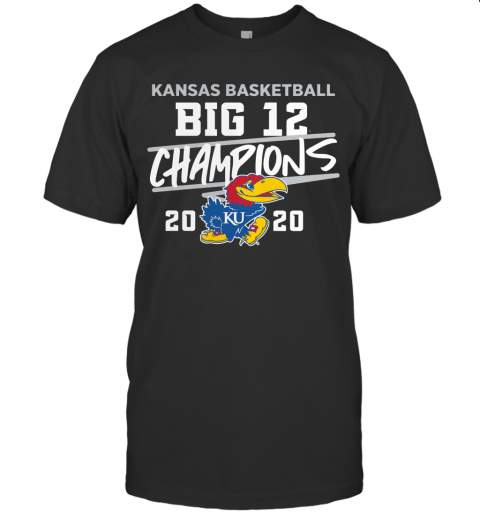Kansas Jayhawks 2020 Big 12 Basketball Champions T-Shirt