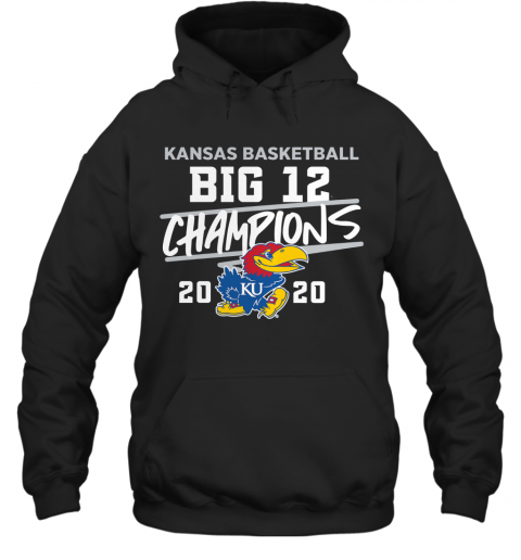 Kansas Jayhawks 2020 Big 12 Basketball Champions T-Shirt Unisex Hoodie