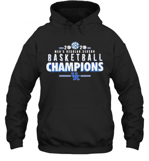 Kentucky Wildcats 2020 Sec Men'S Regular Season Basketball Champions T-Shirt Unisex Hoodie