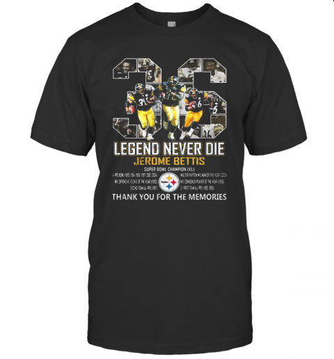 Legend Never Die Jerome Bettis 36 Pittsburgh Steelers T-Shirt