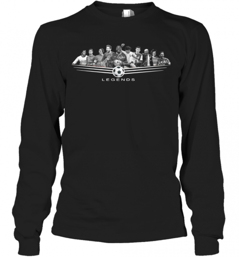 Legends Football Jeep Pele League 2020 Signature T-Shirt Long Sleeved T-shirt 