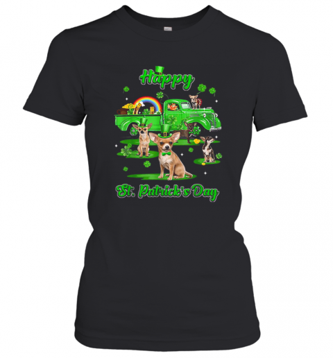 Leprechaun Driving Truck Chihuahua St Patricks Day T-Shirt Classic Women's T-shirt