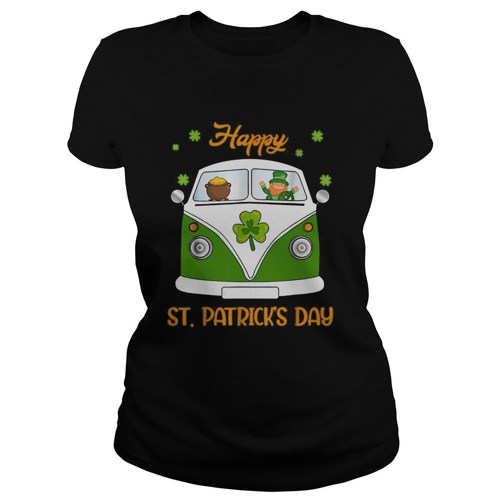 Leprechaun Gold Pot Hippie Car Funny St Patricks Day Classic Ladies