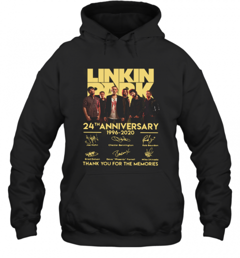 Linkin Park 24Th Anniversary 1962 2020 Thank You For The Memories T-Shirt Unisex Hoodie