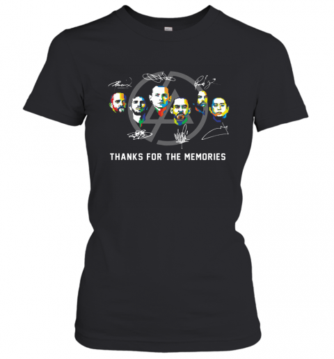 Linkin Park Thank You For The Memories Signatures T-Shirt Classic Women's T-shirt