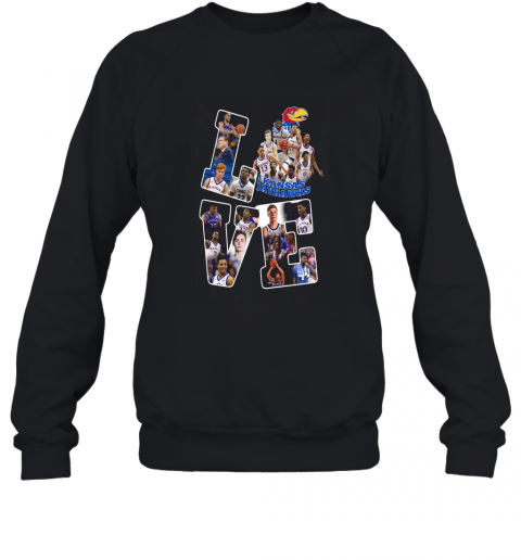 Love Kansas Jayhawks T-Shirt Unisex Sweatshirt