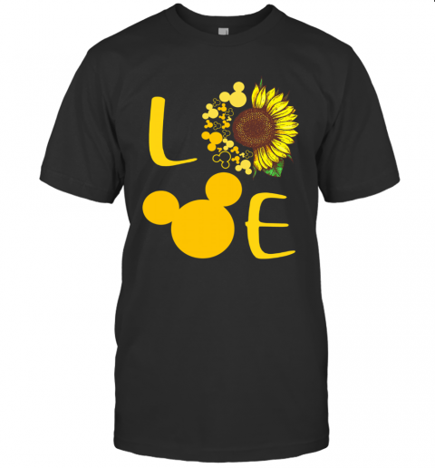 Love Sunflower Mickey Mouse T-Shirt