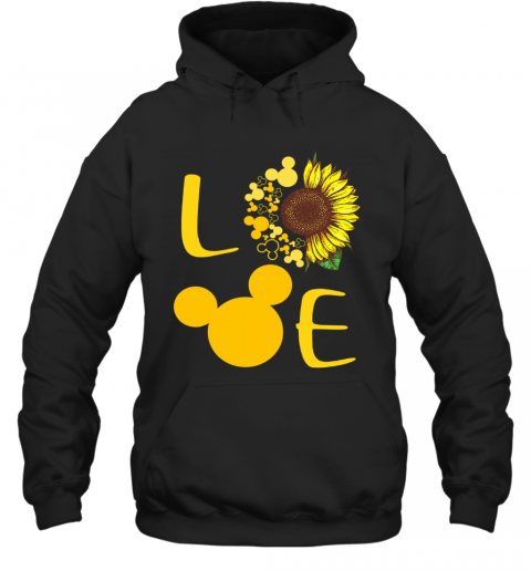 Love Sunflower Mickey Mouse T-Shirt Unisex Hoodie
