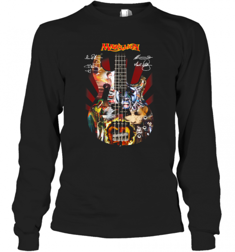 Marillion Guitar Signatures T-Shirt Long Sleeved T-shirt 
