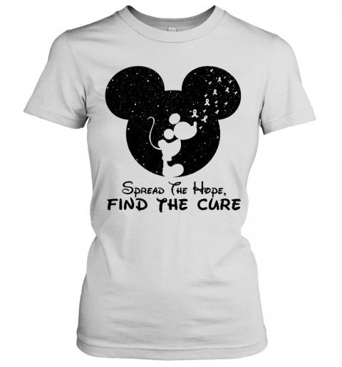 Mickey Breast Cancer Awareness Spread The Hope Find The Cure T-Shirt Classic Women's T-shirt