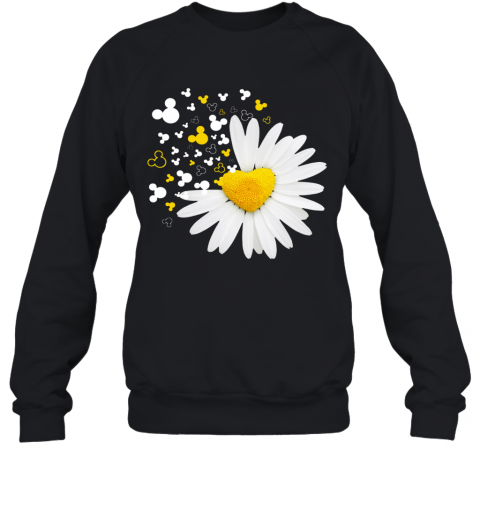 Mickey Head Oxeye Daisy Flower T-Shirt Unisex Sweatshirt