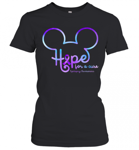 Mickey Hope For A Cure Epilepsy Awareness T-Shirt Classic Women's T-shirt