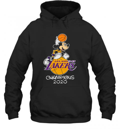 Mickey Mouse Los Angeles Lakers Champions 2020 T-Shirt Unisex Hoodie