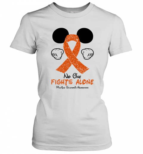 Mickey Mouse No One Fights Alone Multiple Sclerosis Awareness T-Shirt Classic Women's T-shirt