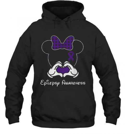 Minnie Mouse And Epilepsy Awareness T-Shirt Unisex Hoodie