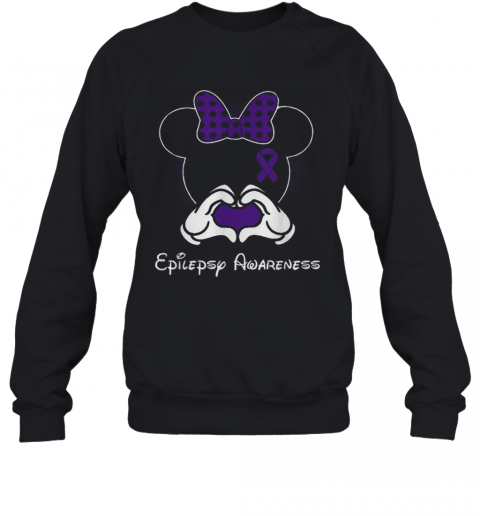 Minnie Mouse And Epilepsy Awareness T-Shirt Unisex Sweatshirt