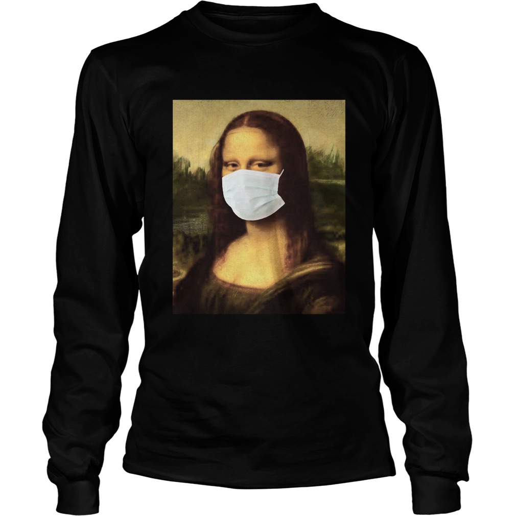 Mona Lisa Wear A Medical Mask Corona Long Sleeve