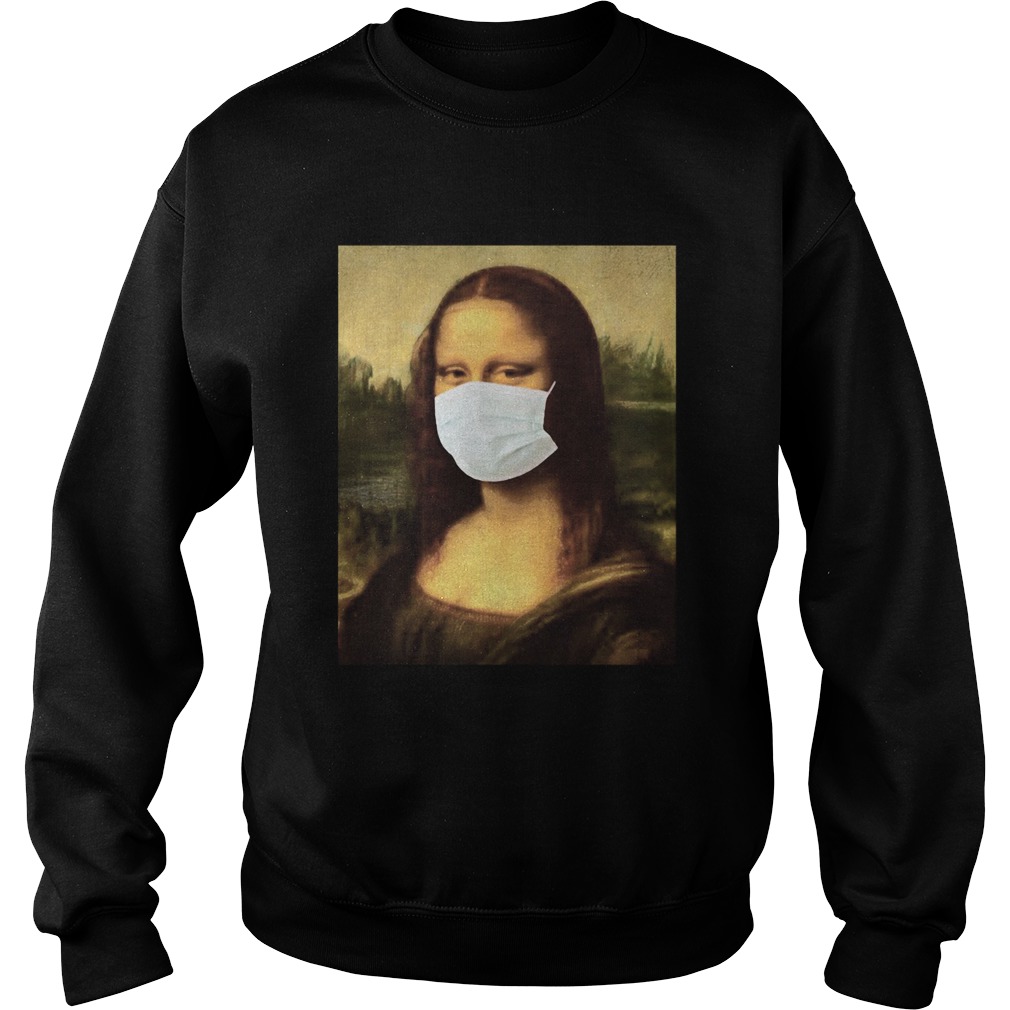 Mona Lisa Wear A Medical Mask Corona Sweatshirt