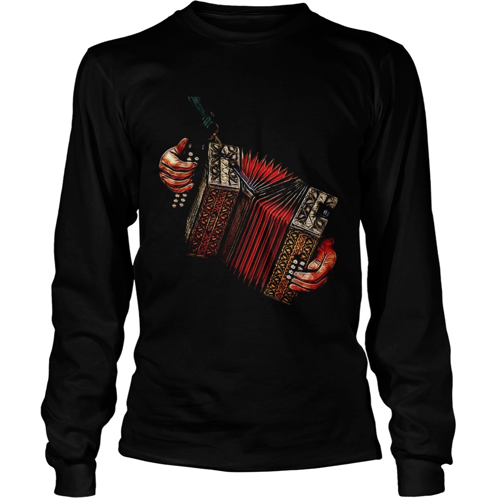 Musical Accordionist Squeezebox Long Sleeve