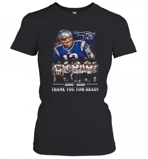 New England Patriots 2000 2020 Thank You Tom Brady T-Shirt Classic Women's T-shirt