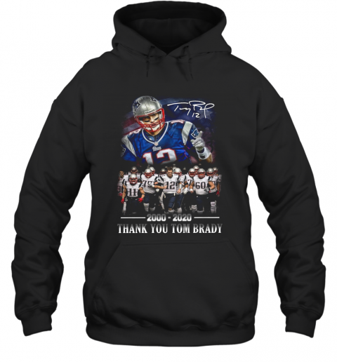 New England Patriots 2000 2020 Thank You Tom Brady T-Shirt Unisex Hoodie